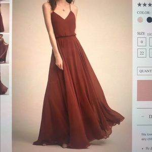 BHLDN Inesse dress in Cinnamon Rose